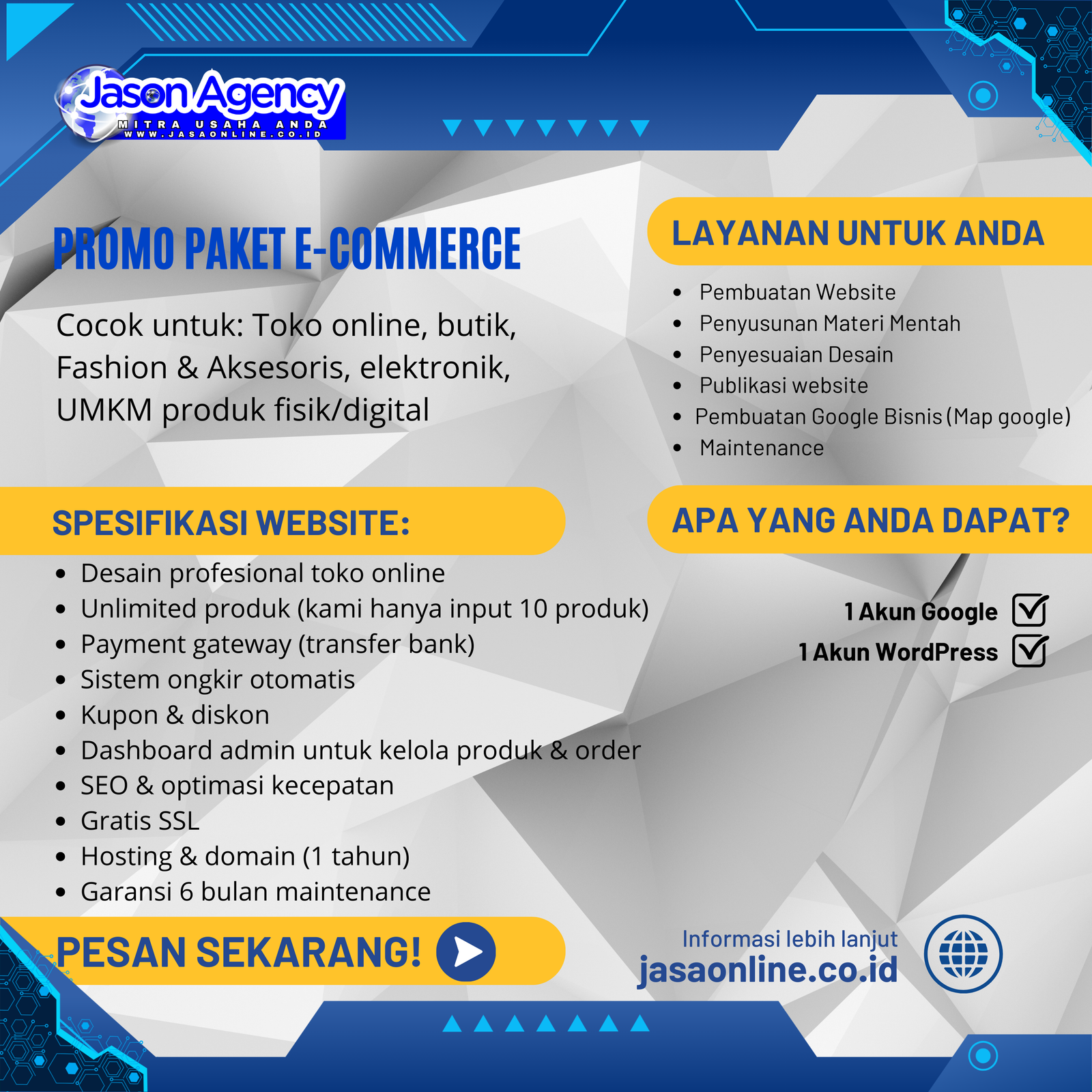 promo web toko online